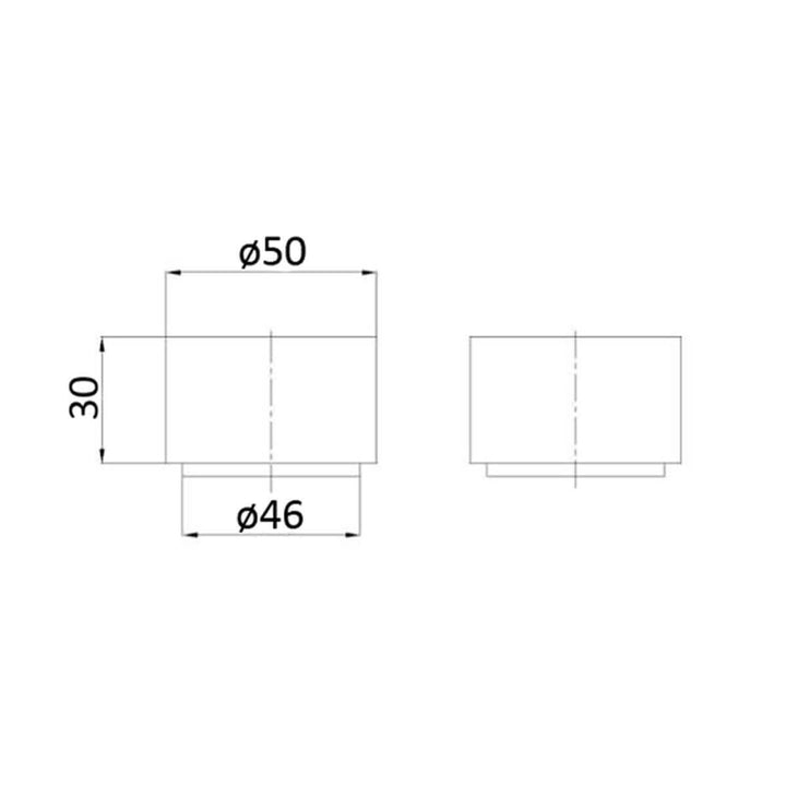 Evo Hot/Cold Wall Top Assembly Taps