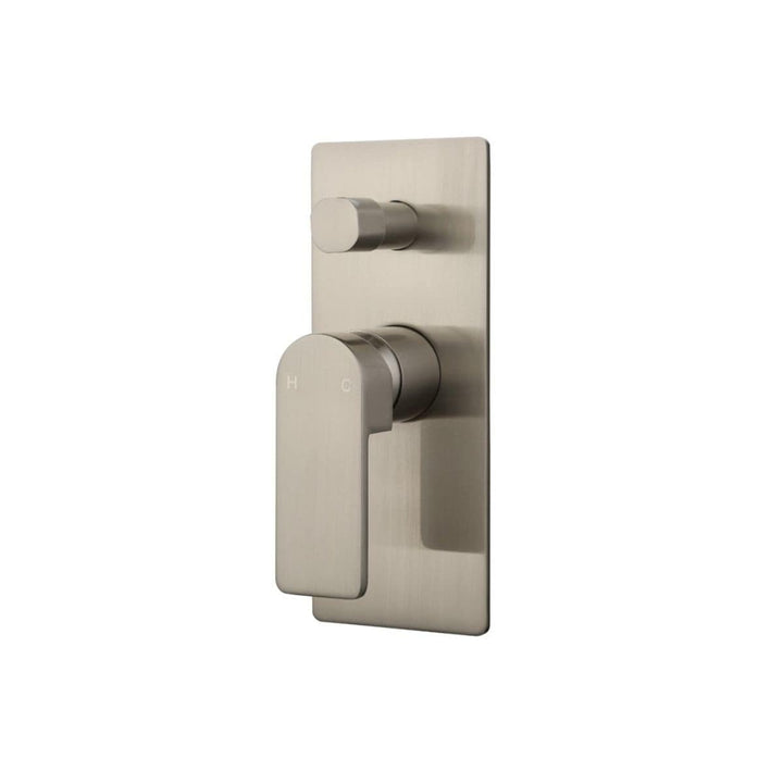 Flores Square Wall Shower Mixer with Diverter