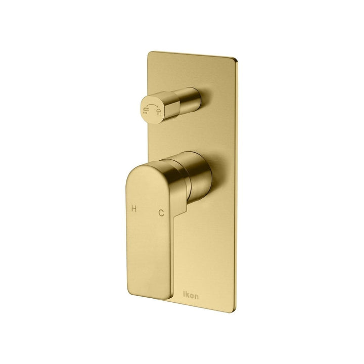 Flores Square Wall Shower Mixer with Diverter