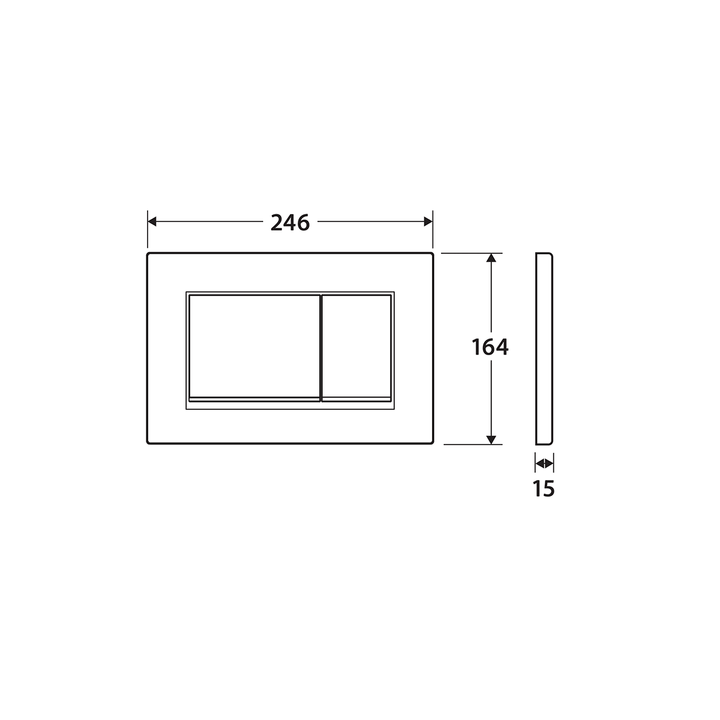 Geberit Sigma 30 Concealed In Wall Flush Plate Button