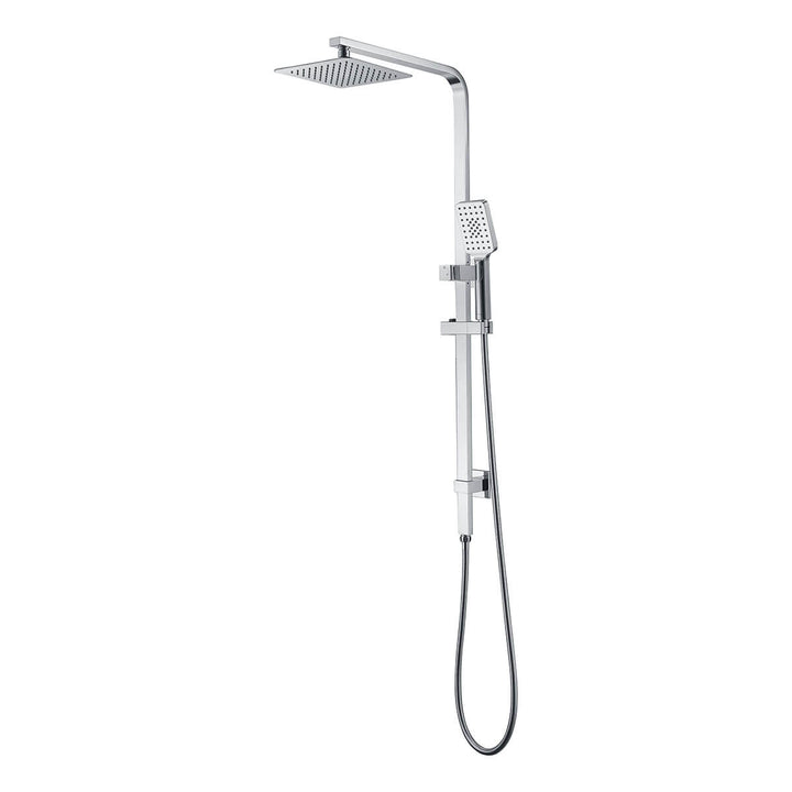 Iris Square Twin Shower Rail Set Combo System