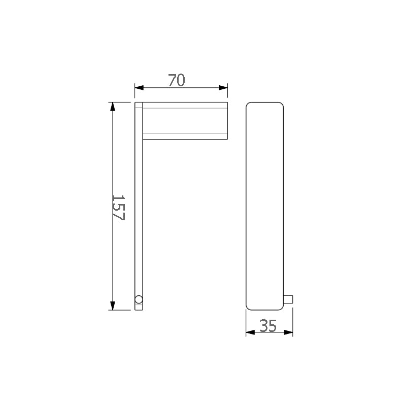 Iris Square Toilet Roll Holder 160mm