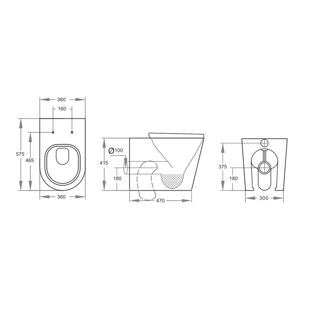 Juno In Wall Rimless Toilet Geberit Sigma 20 Package