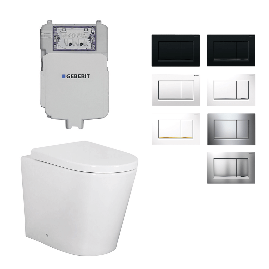 Juno In Wall Rimless Toilet Geberit Sigma 30 Package