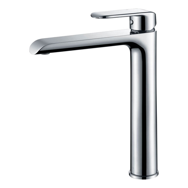 Kara Tall Basin Mixer Curved Tip Handle