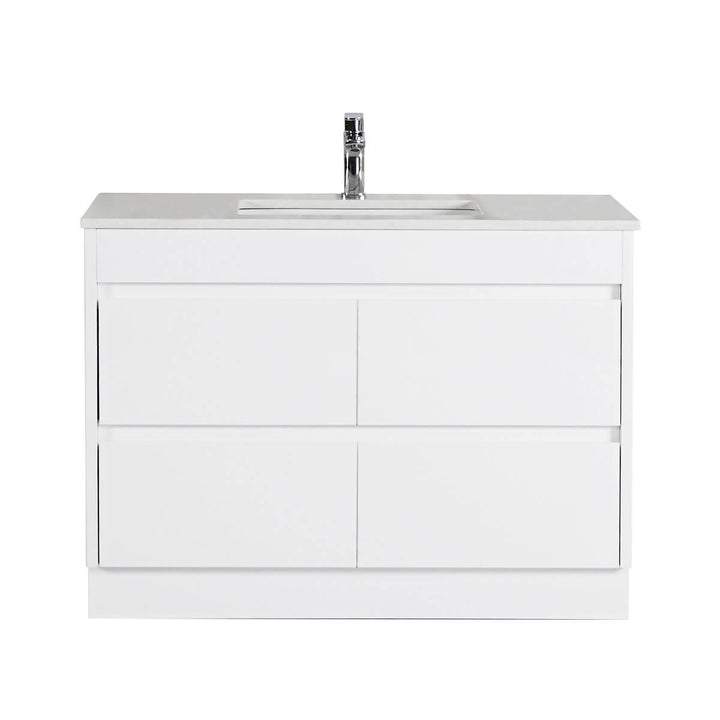 Leona White Drawers Only Floor Mounted Vanity (600-1800mm)