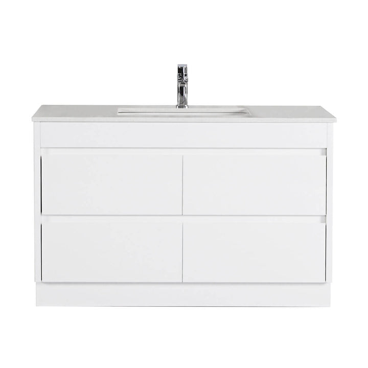 Leona White Drawers Only Floor Mounted Vanity (600-1800mm)