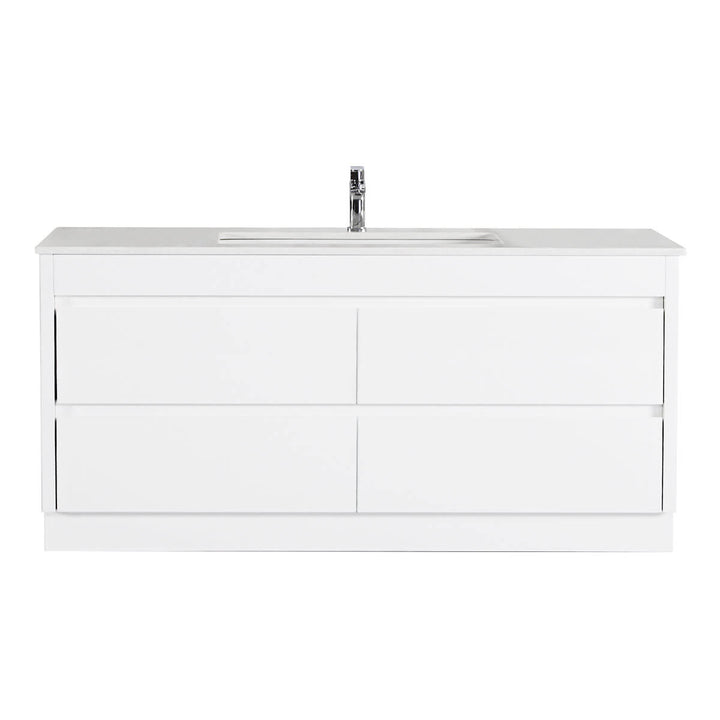 Leona White Drawers Only Floor Mounted Vanity (600-1800mm)