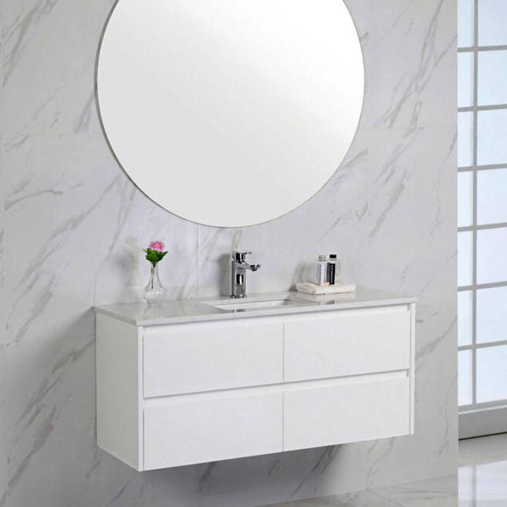 Leona White Drawers Only Wall Hung Vanity (600-1800mm)