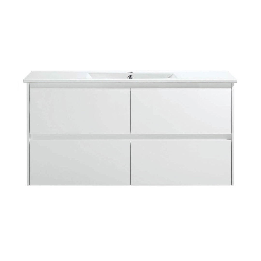 Leona White Drawers Only Wall Hung Vanity (600-1800mm)