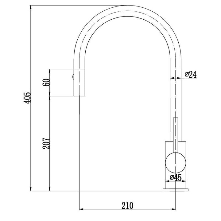 Leah Pull Out Sink Mixer with Veggie Spray