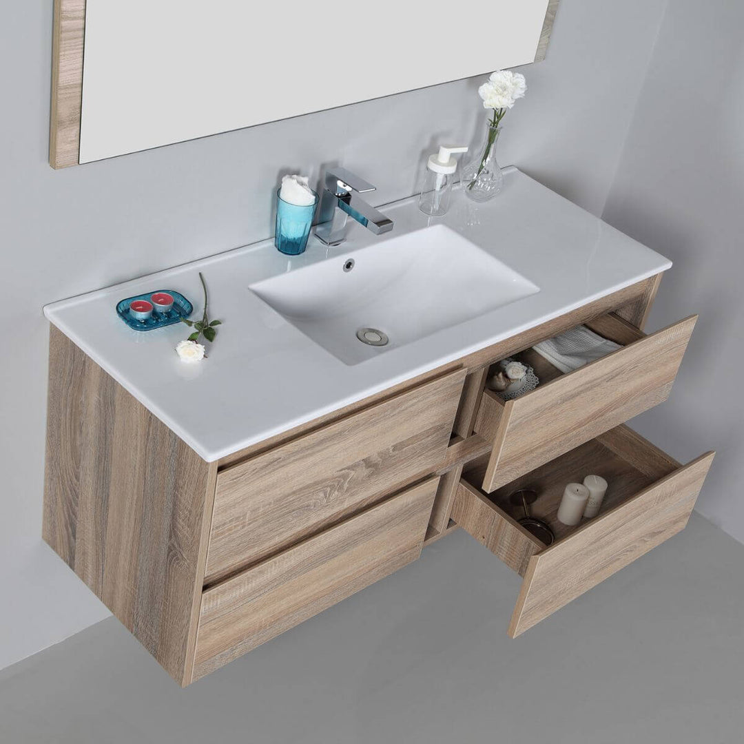 Leo Timber Drawers Only Wall Hung Vanity (600-1500mm)