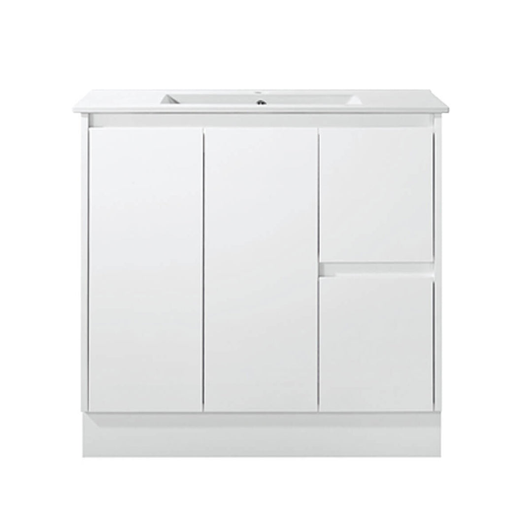 Limson White Soft-Close Floor Mounted Vanity (600-1500mm)