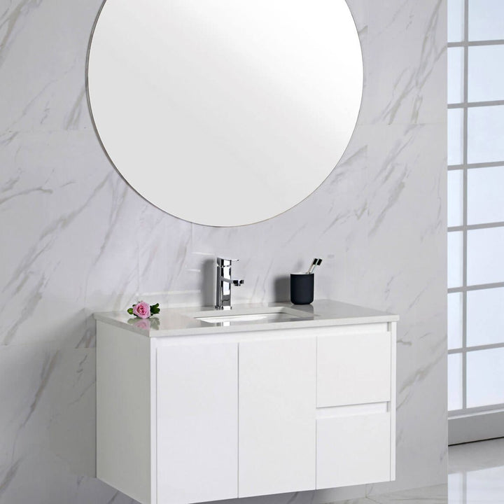 Limson White Soft-Close Wall Hung Vanity (600-1500mm)