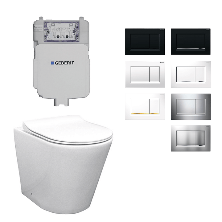 Milan In Wall Rimless Toilet Geberit Sigma 30 Package