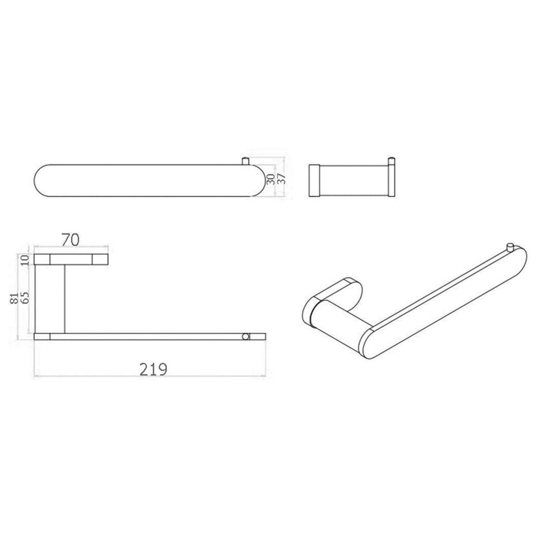 Morgan Hand Towel Holder Bar 210mm