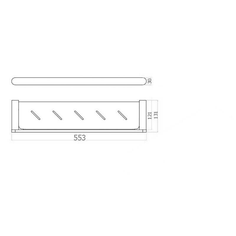 Morgan Round Shower Shelf 550mm