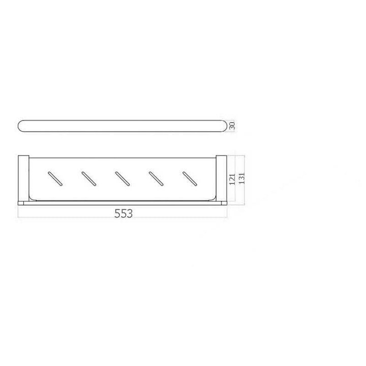 Morgan Round Shower Shelf 550mm