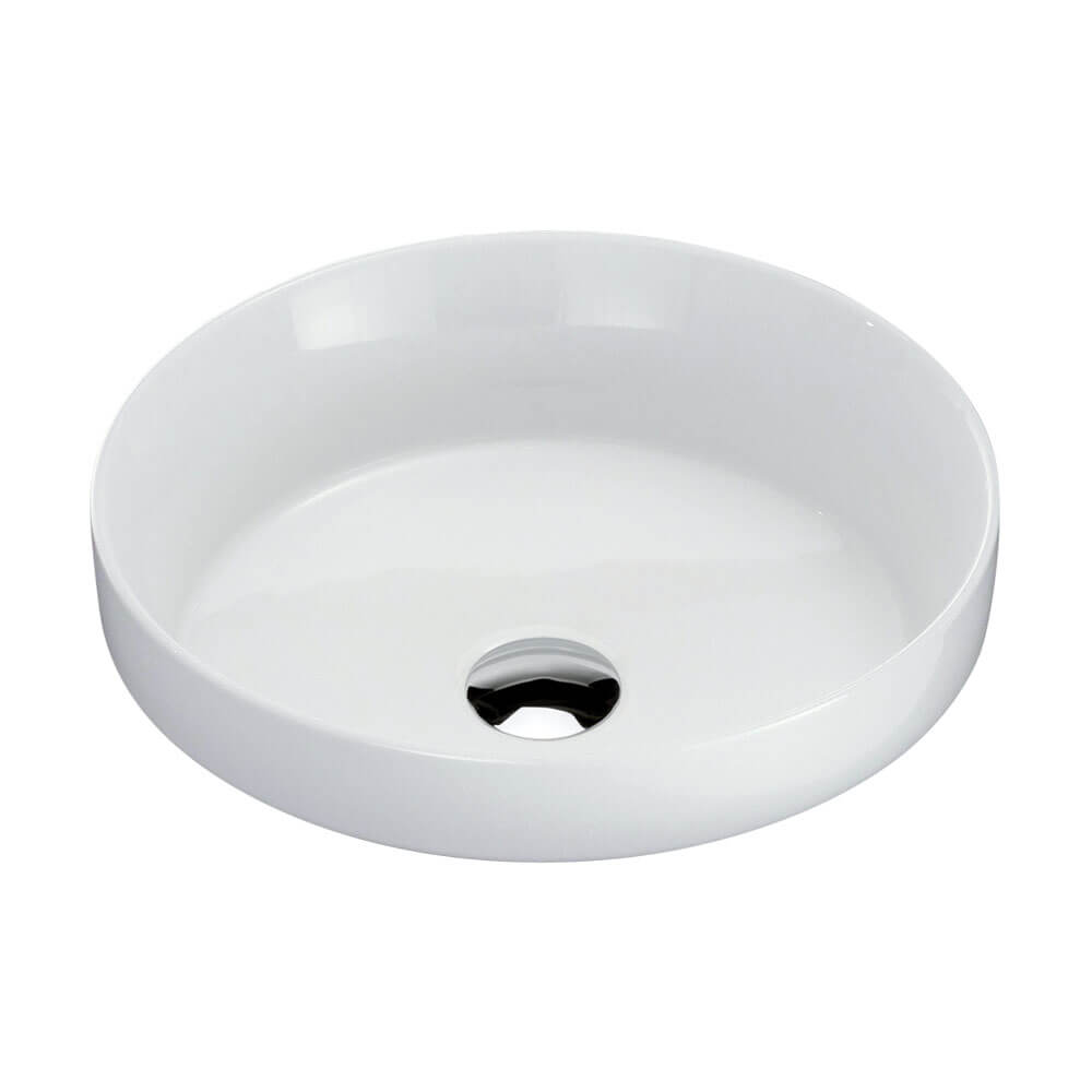 Reba Circle Semi-Inset Ceramic Basin 360mm