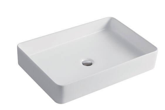 Thalia Thin Edge Rectangular Ceramic Basin