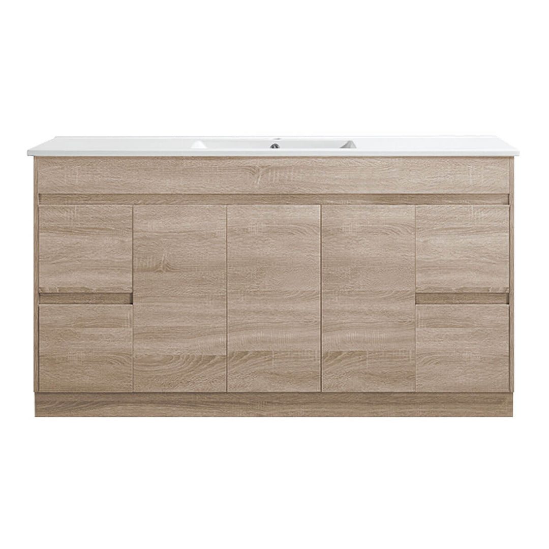 Sara Timber Colour Soft-Close Floor Mounted Vanity (600-1500mm)