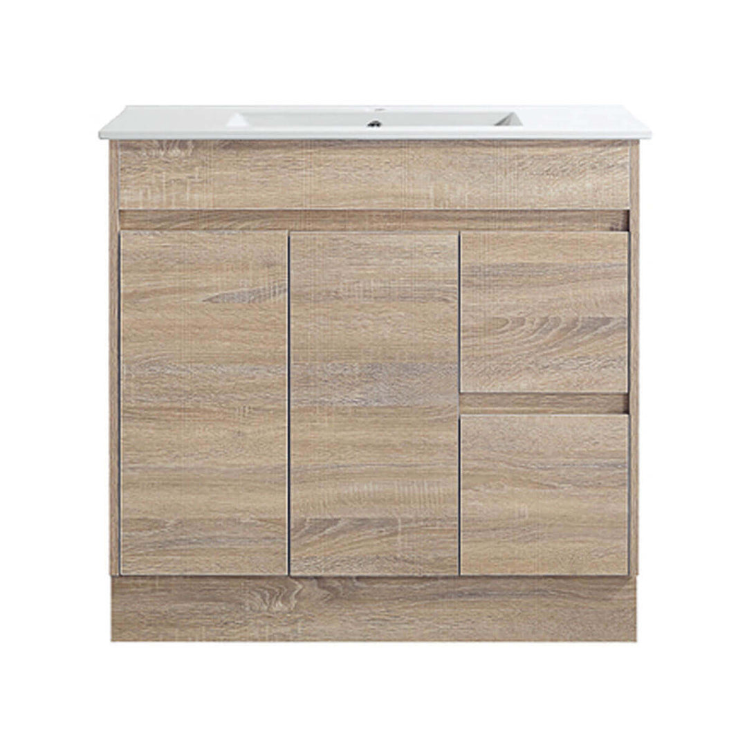 Sara Timber Colour Soft-Close Floor Mounted Vanity (600-1500mm)