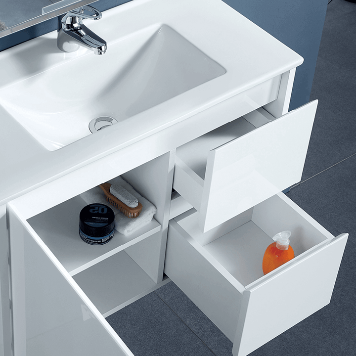 Sierra Slimline Soft-Close Floor Mounted Vanity (600-900mm)