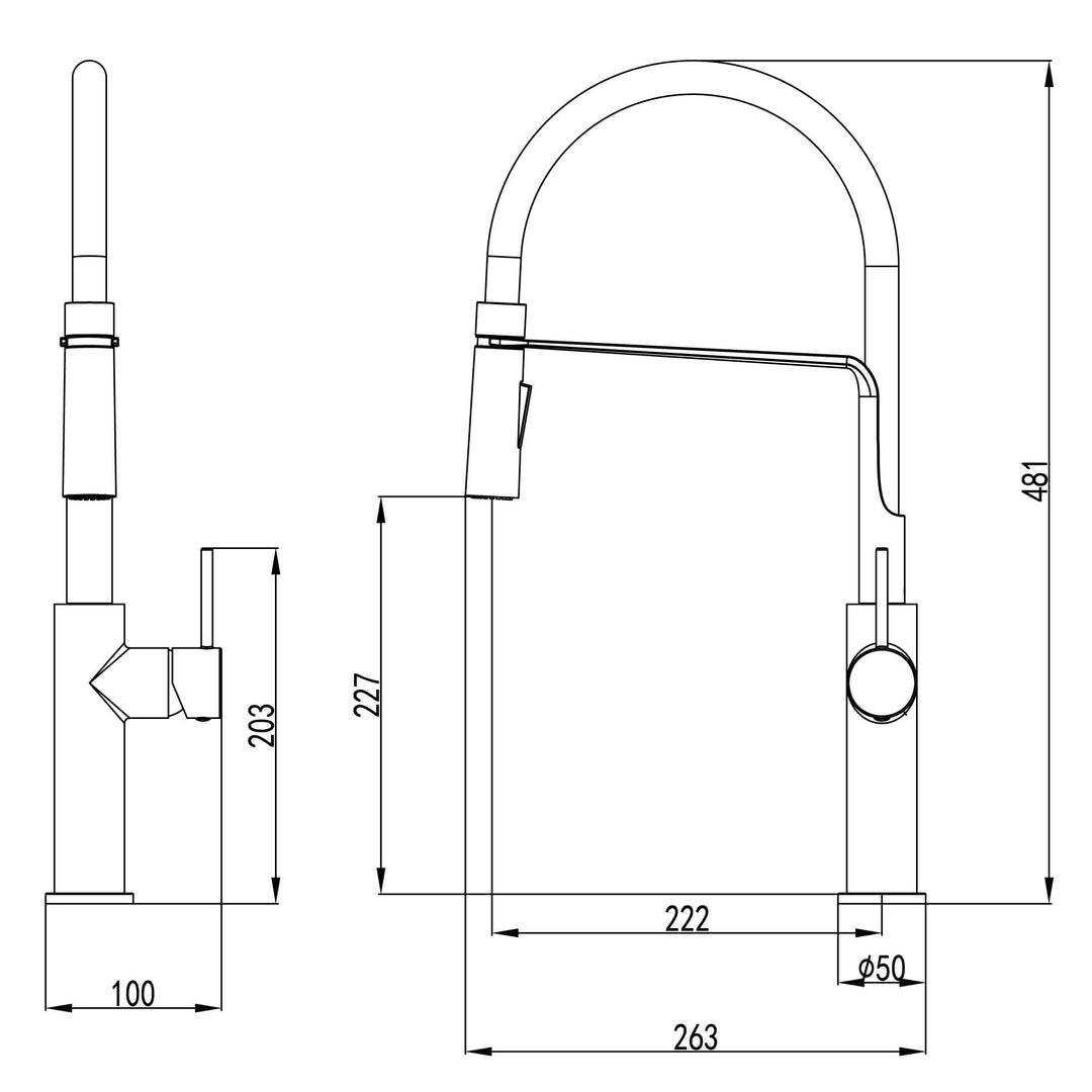 Hali Multifunction Veggie Spray Sink Mixer Tap