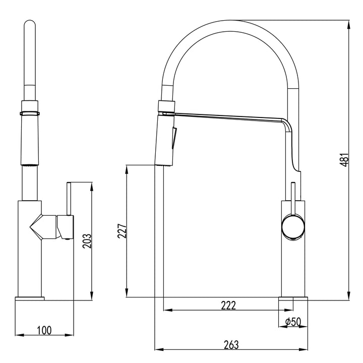 Hali Multifunction Veggie Spray Sink Mixer Tap