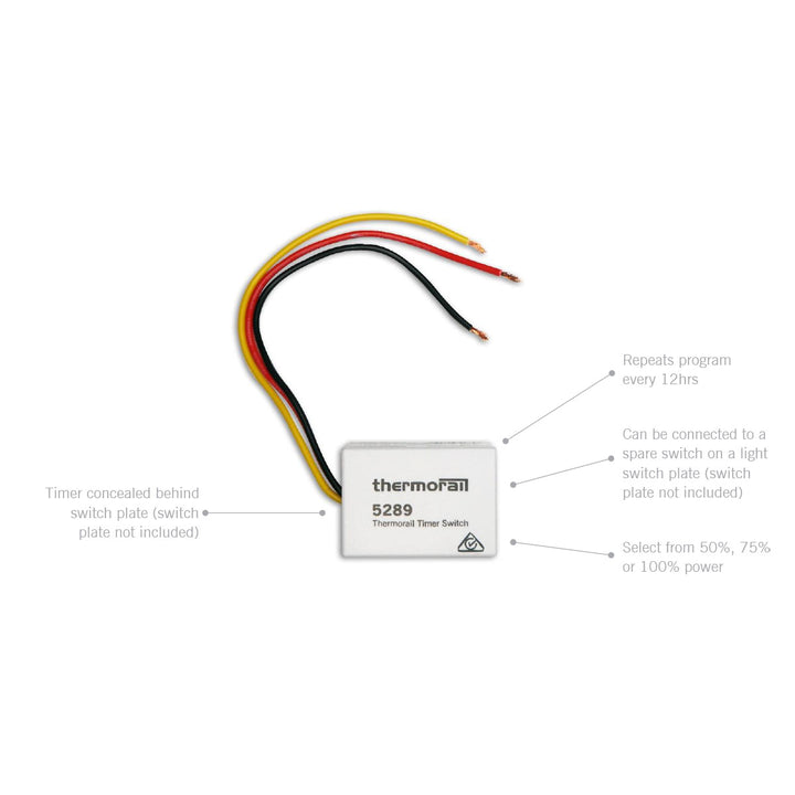 Thermorail Programmable Eco Timer (No Switchplate)