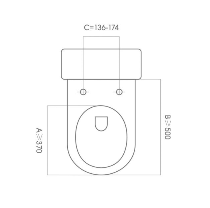 Una Non-Electric Bidet Wash Seat with Soft Close