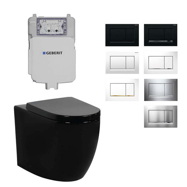 Venus Egg-Shape Cyclone Flush In Wall Toilet Geberit Sigma 30 Package