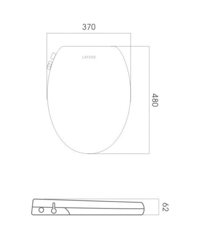 Vera Non-Electric Bidet Wash Seat with Soft Close