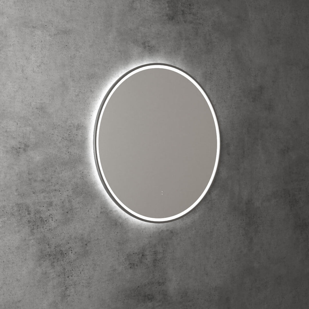 Windsor Circle Framed Backlit LED Mirror 700-900mm